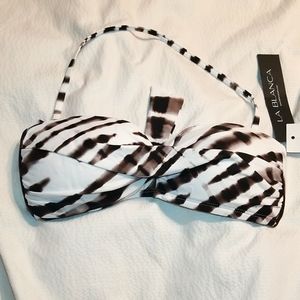 NWT LA BLANCA SWIM TOP SIZE 4. Strapless